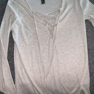 Forever 21 Front tie shirt